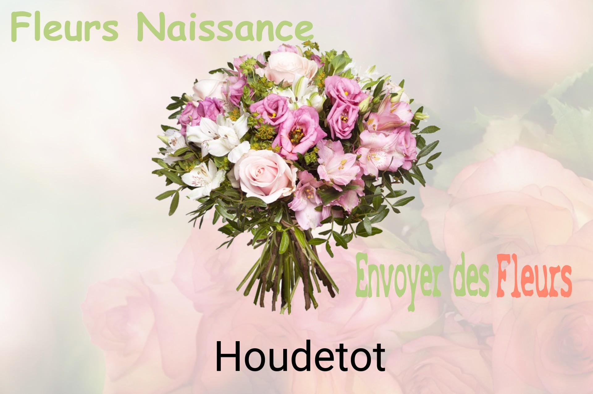 Bouquet de fleurs de naissance livré à Houdetot